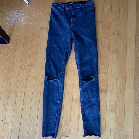 Zara Washed black high waist skinny jeans - Picture 3 of 4